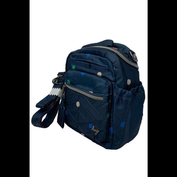 Lug Medium Crossbody Alpine Multi Dots Navy - Picture 1 of 3